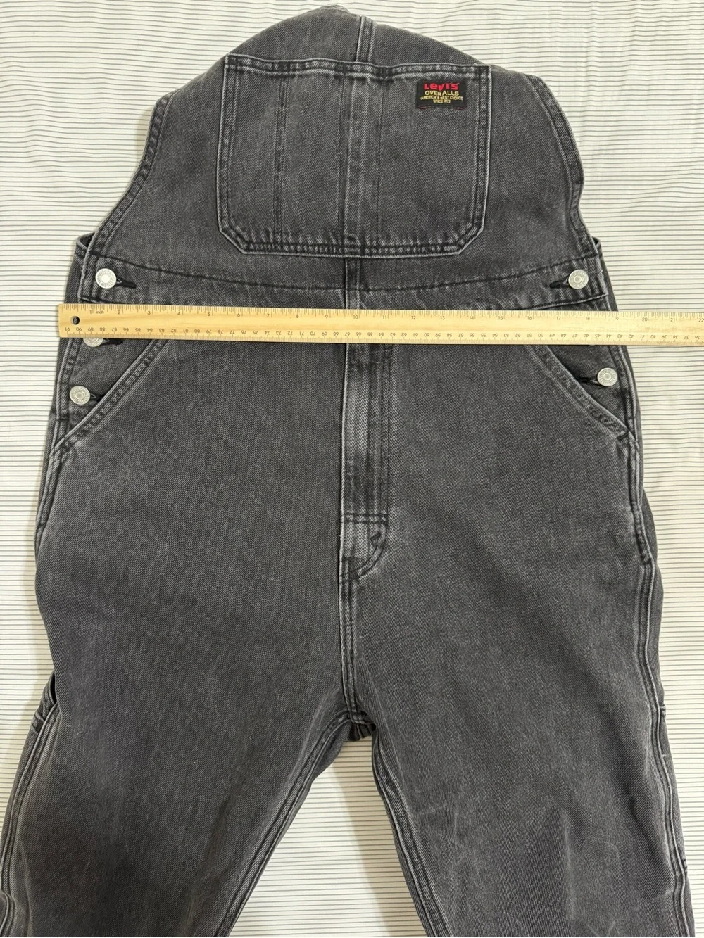 Levi’s Red Tab™ Black Wash Overalls Men's Medium NWT - Heavy Metal Hearts